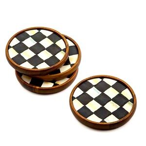 Mackenzie Childs Coaster Set NEW